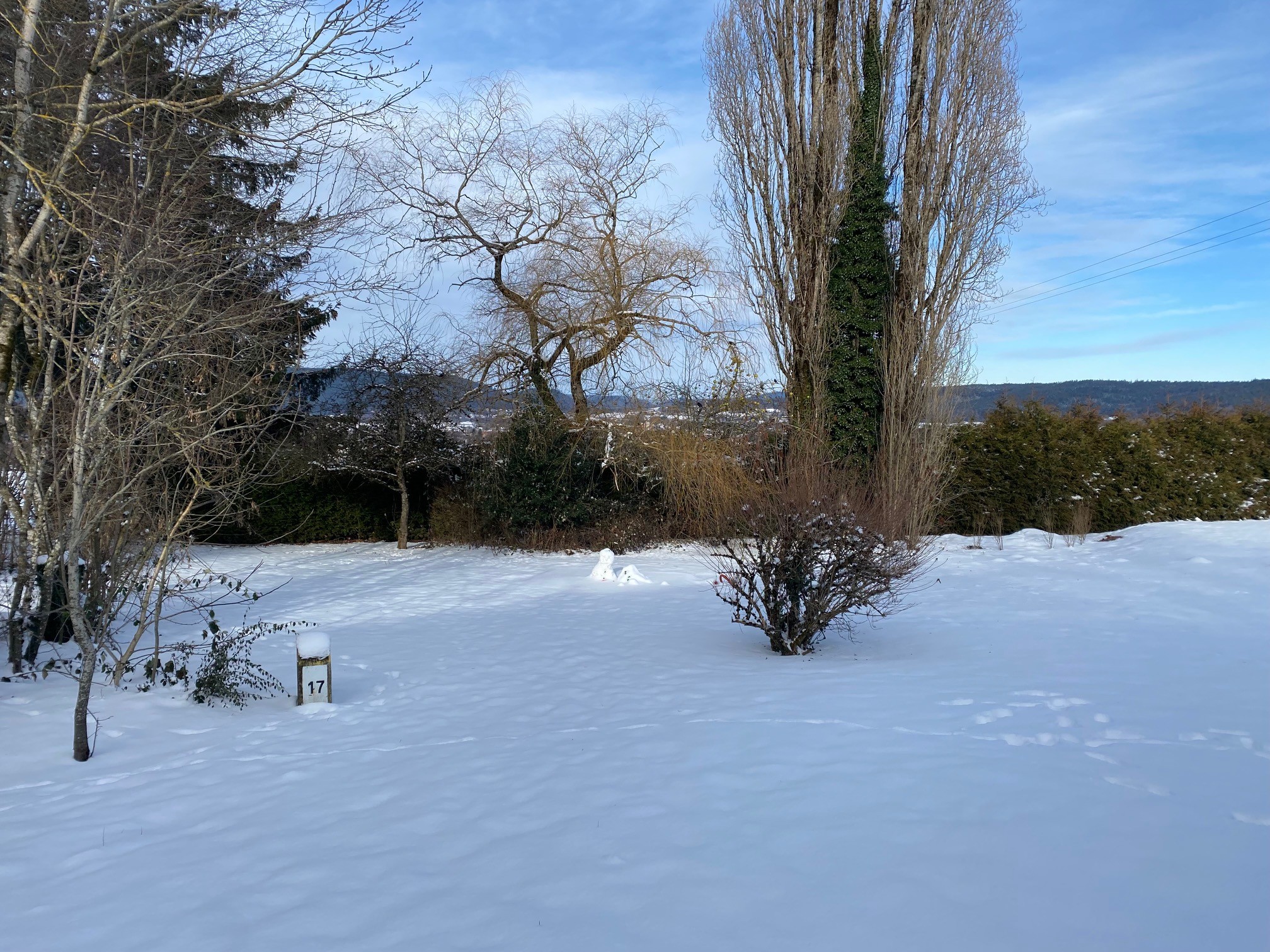 Il neige au Domaine de Solène !